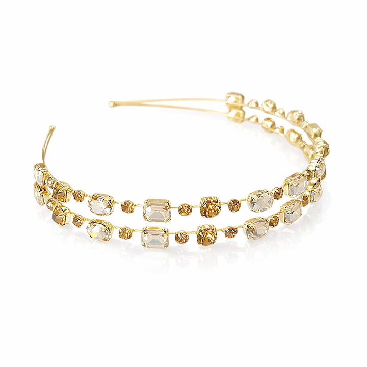 WS - Champagne Gems Statement Headband - Champagne Gems - Hero