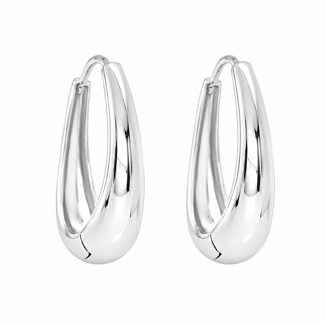 Charlotte Hoop Earrings - Sterling Silver - Hero