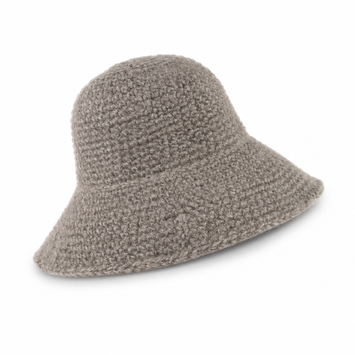 Woven Foldable Sunhat in Silver Grey