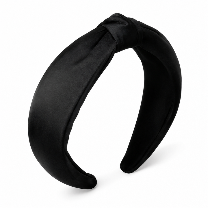 Tailored padded Headband in Black