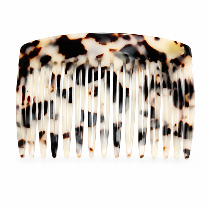 Acetate Hair Comb in Light Turtle