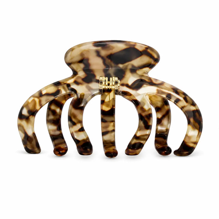 WS Acetate Octopus Hair Claw 6.8cm in Gold marble HairFlairAus by THD