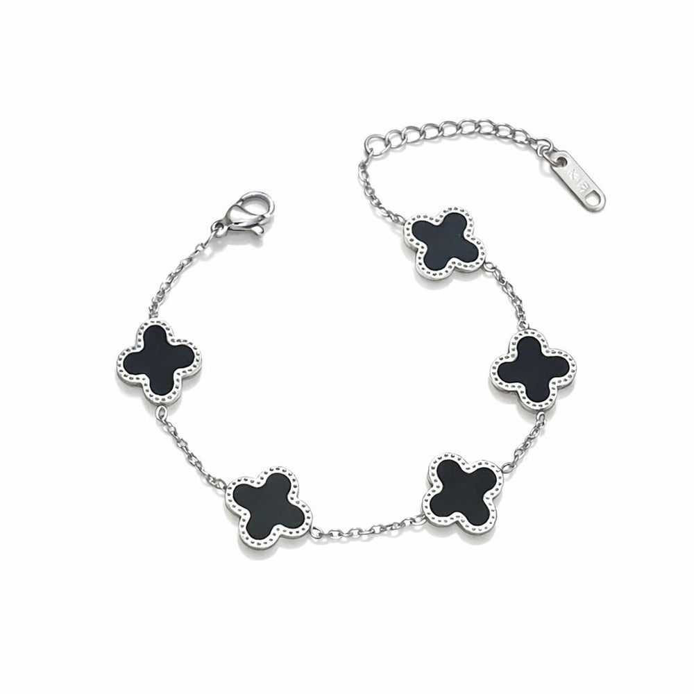 Cross Bracelet Silver - Black - Hero