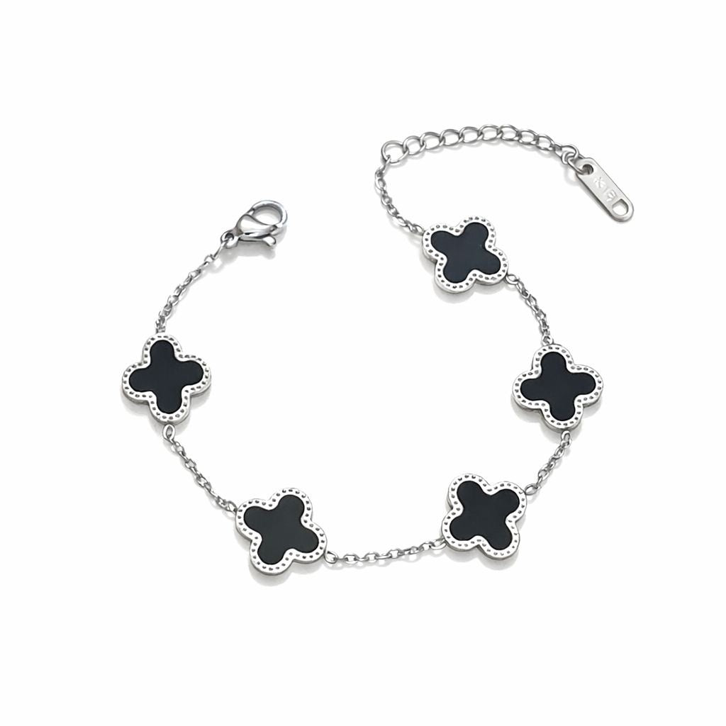 Cross Bracelet Silver - Black - Hero