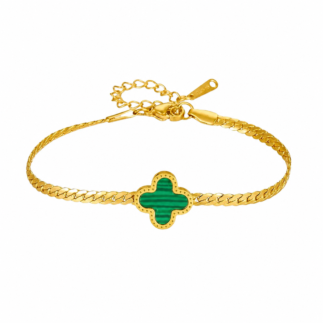 Cross Power Bracelet Gold - Green