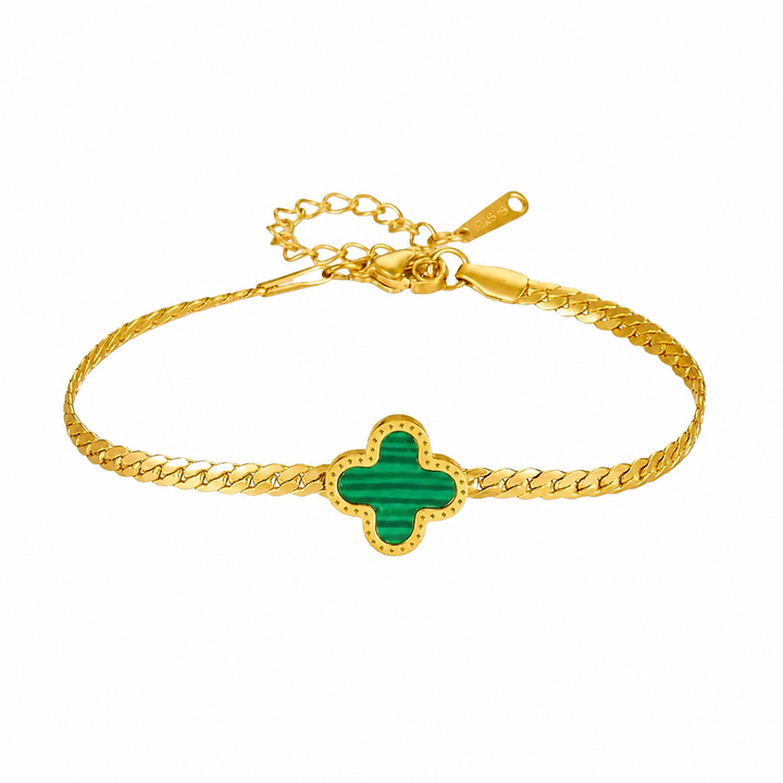 Cross Power Bracelet Gold - Green