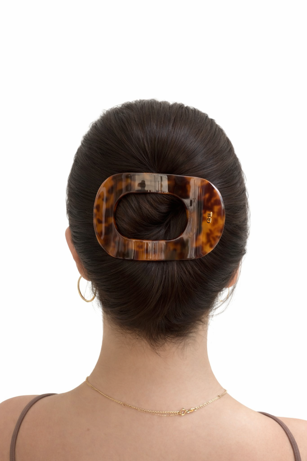 Acetate Flat Hair Claw in Classic Tortoise HairFlairAus by THD