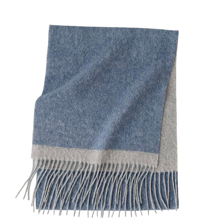 WS Edge Wool Scarf - Blue/Grey - Hero
