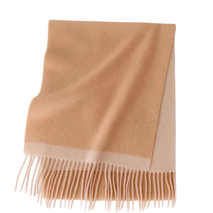 WS Edge Wool Scarf - Camel/Beige - Hero
