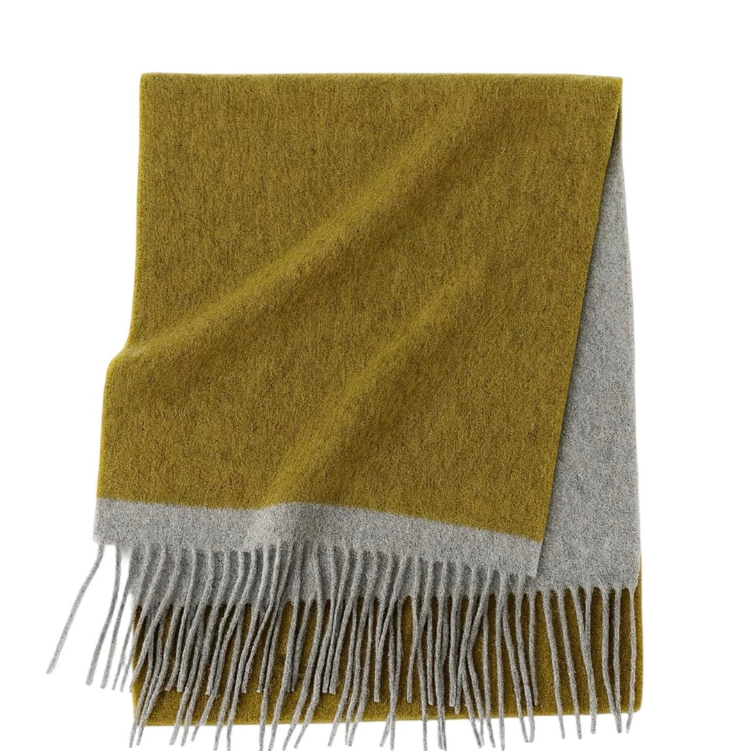WS Edge Wool Scarf - Olive Mustard - Hero