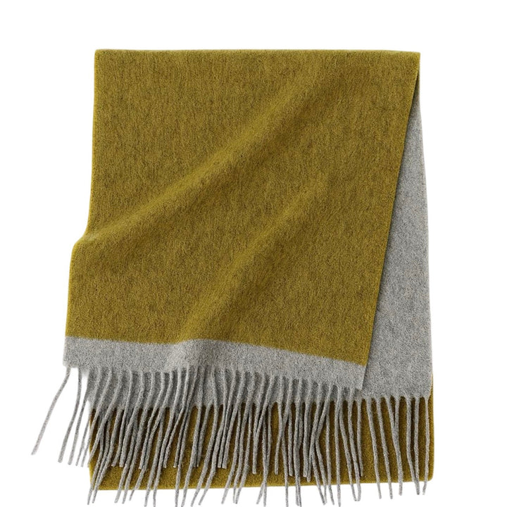 WS Edge Wool Scarf - Olive Mustard - Hero
