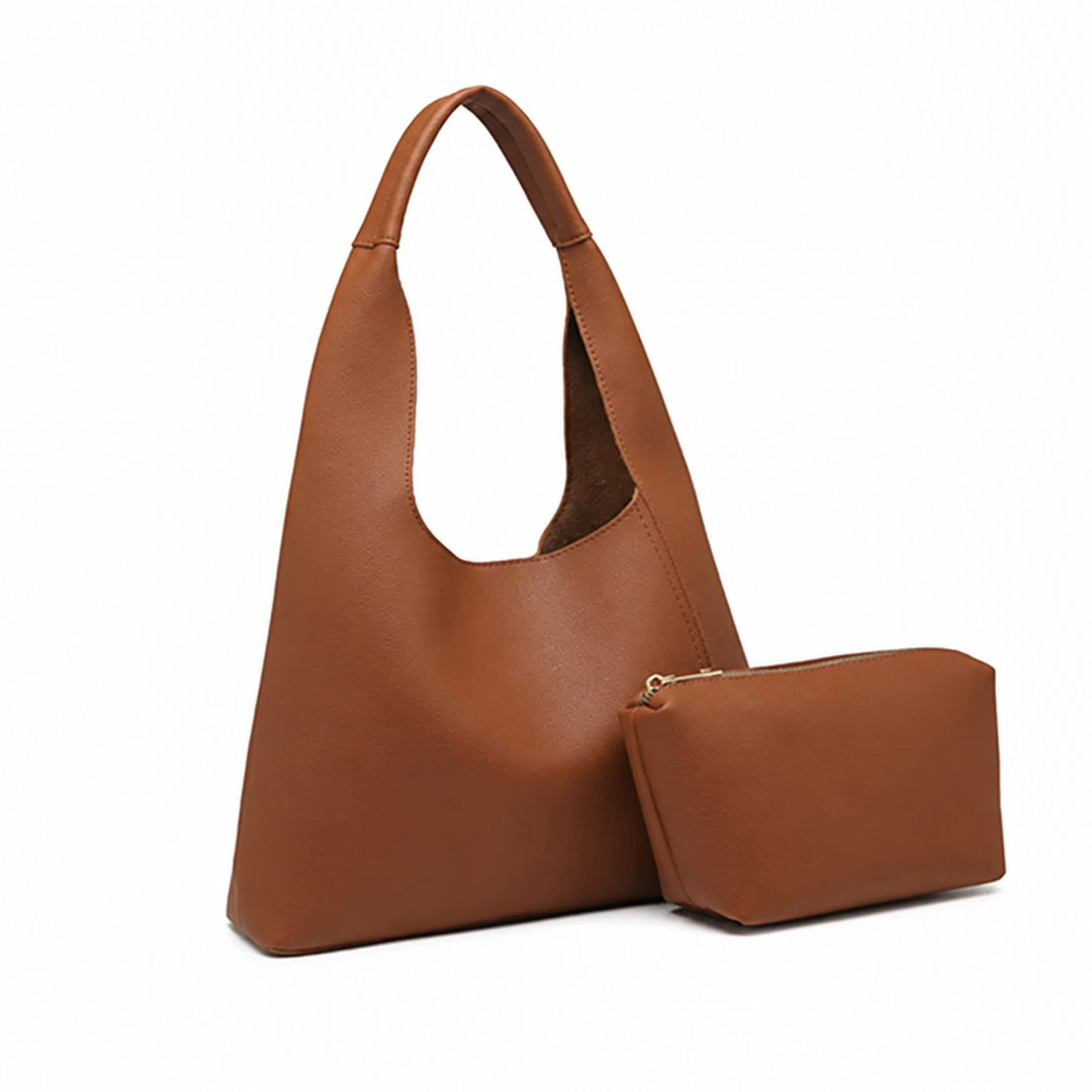 WS Ella Vegan Hobo Bag - Brown