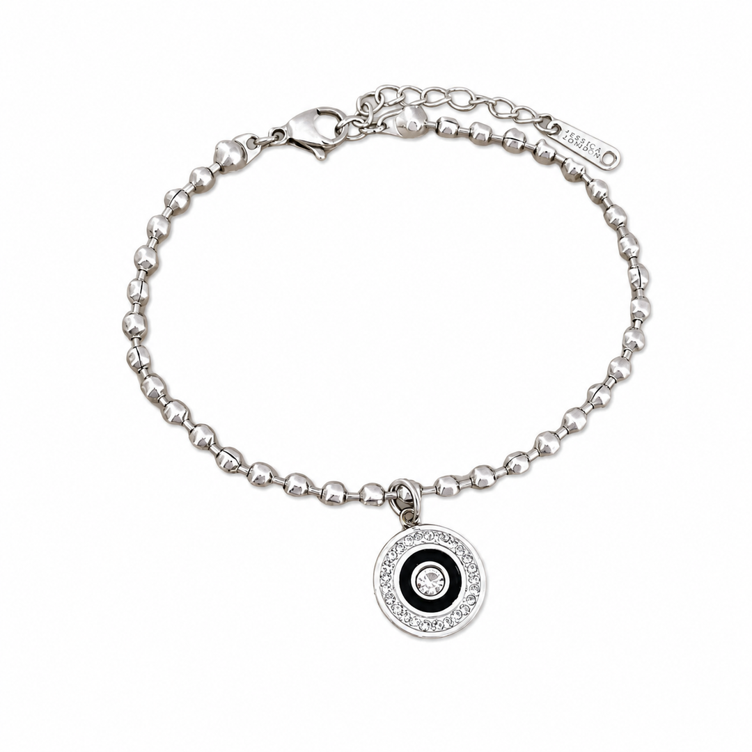 WS Evil Eye Titanium Bracelet - Silver - Hero