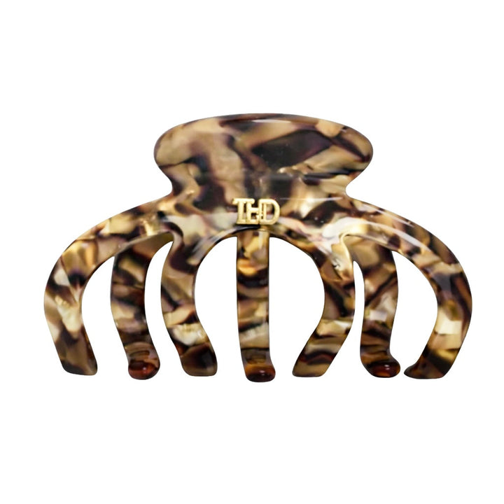 Acetate Octopus Hair Claw 6.8cm in  Gold Marble HairFlairAus by THD