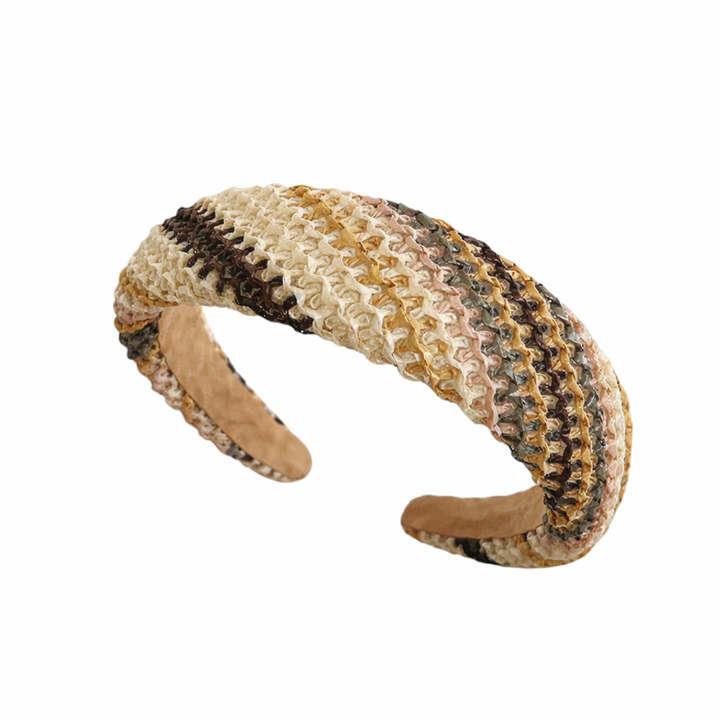 WS Straw Alice Headband - Neutrals