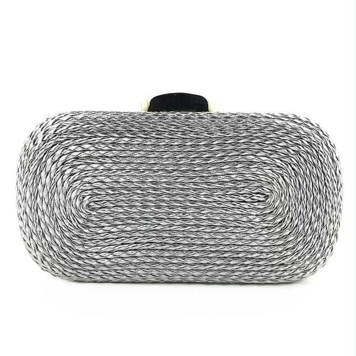 WS Felicity Coiled Rope Bag - Silver