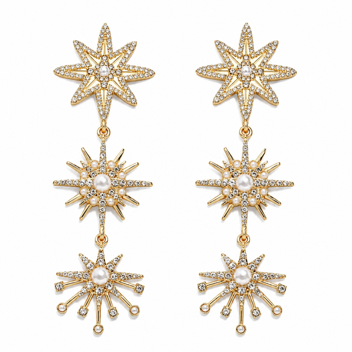 WS Fireworks Earrings - Gold - Hero