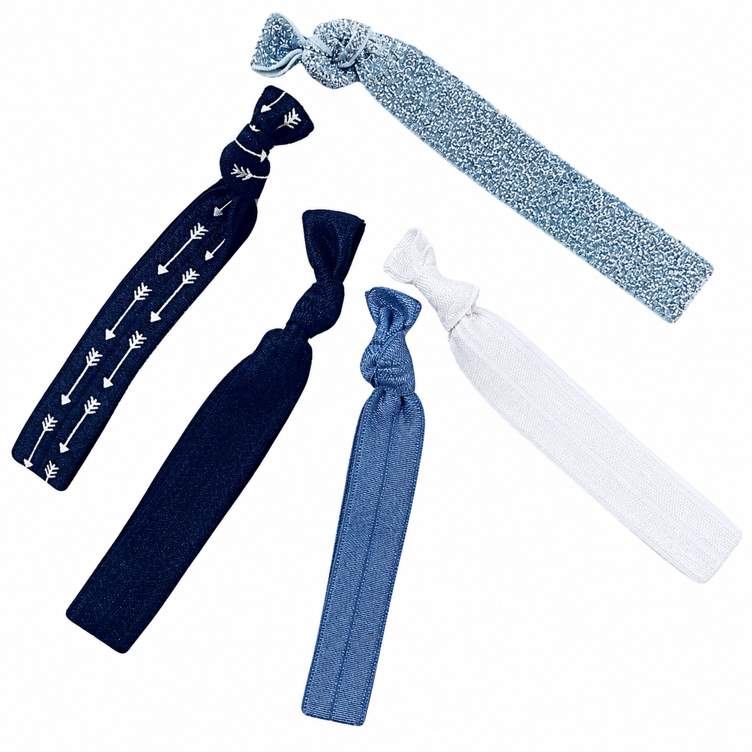 WS - Foil Hair Ties - Silver & Sensational - Hero