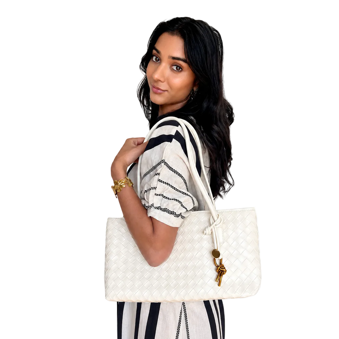 WS Francesca Vegan Leather Bag - White - Image 1