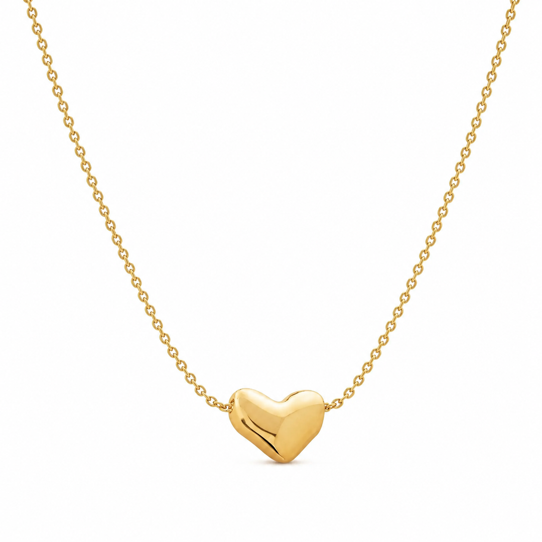 WS Gold Heart Necklace