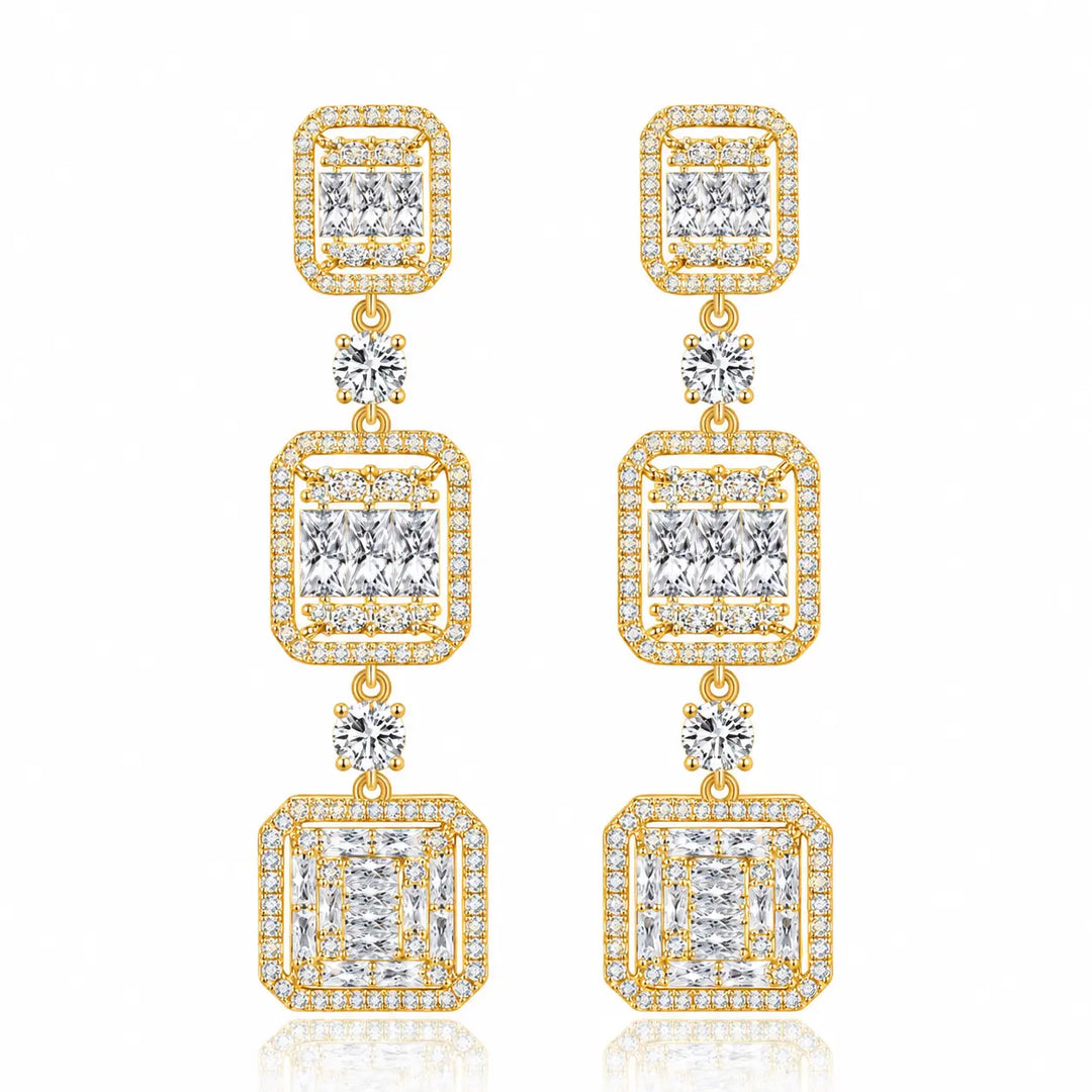 Grace Kelly Earrings in Gold
