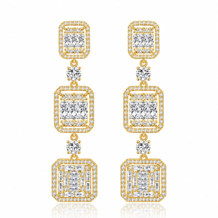Grace Kelly Earrings in Gold