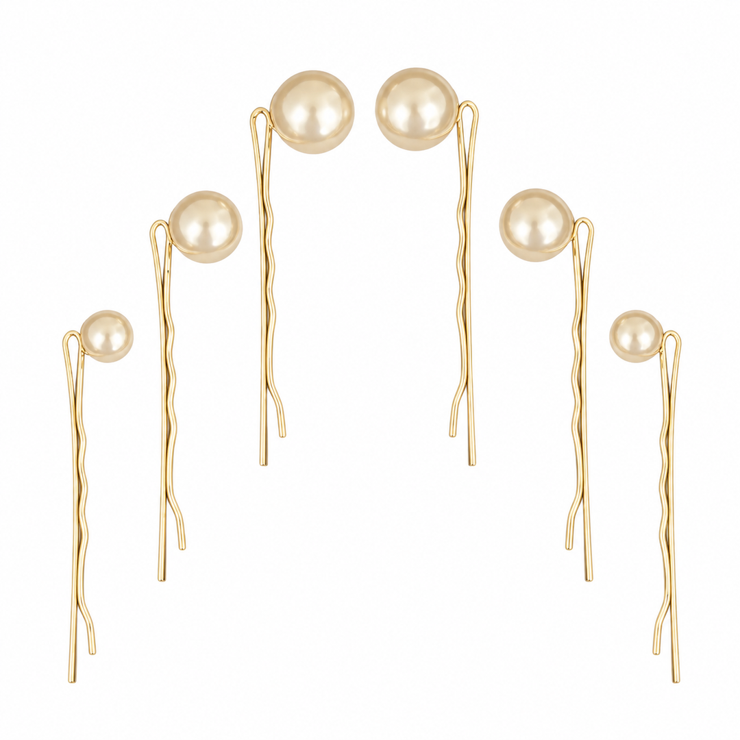Hair Pins - Single Pearls Bobbypins Set - Hero