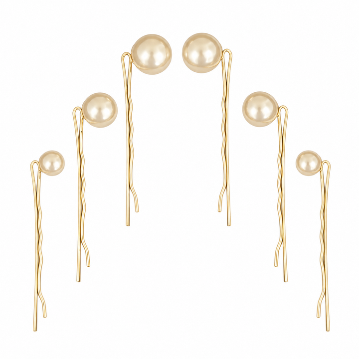 Hair Pins - Single Pearls Bobbypins Set - Hero