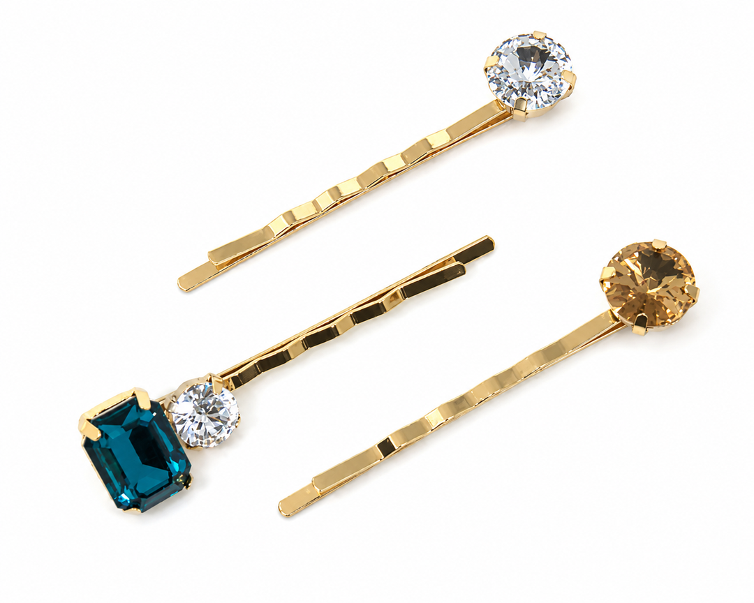 WS Hair Pins - Blue Gems