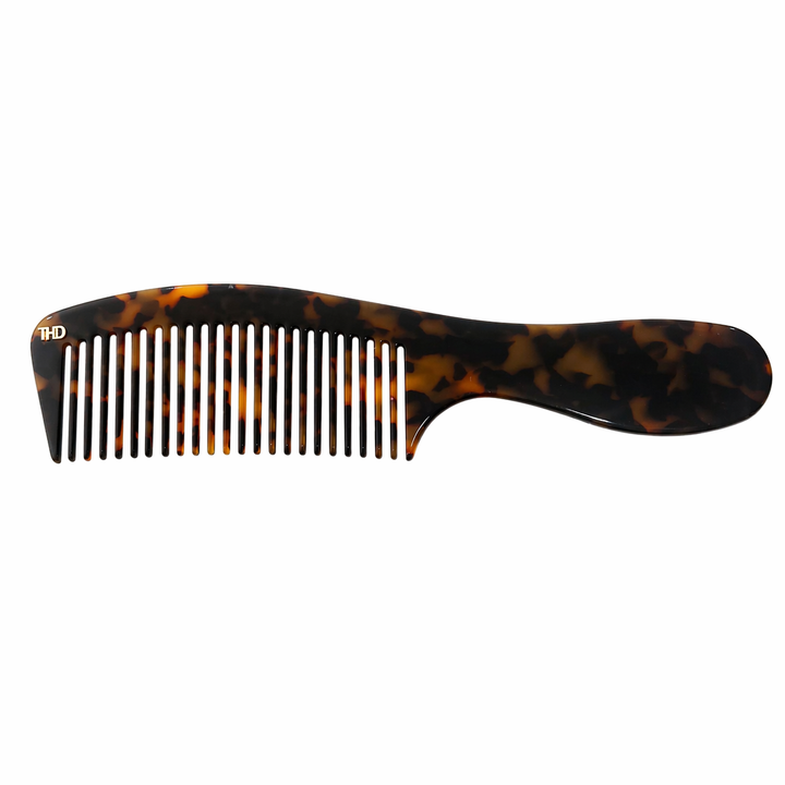 WS Acetate Handle Comb - Dark Tortoise