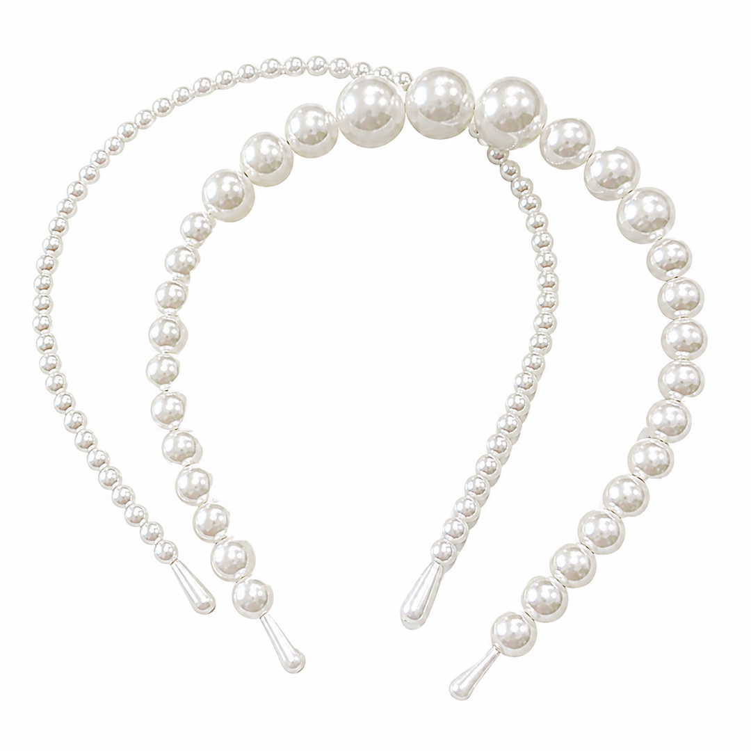 WS Headband - Pearl Headband Double Set - Pearl - Hero