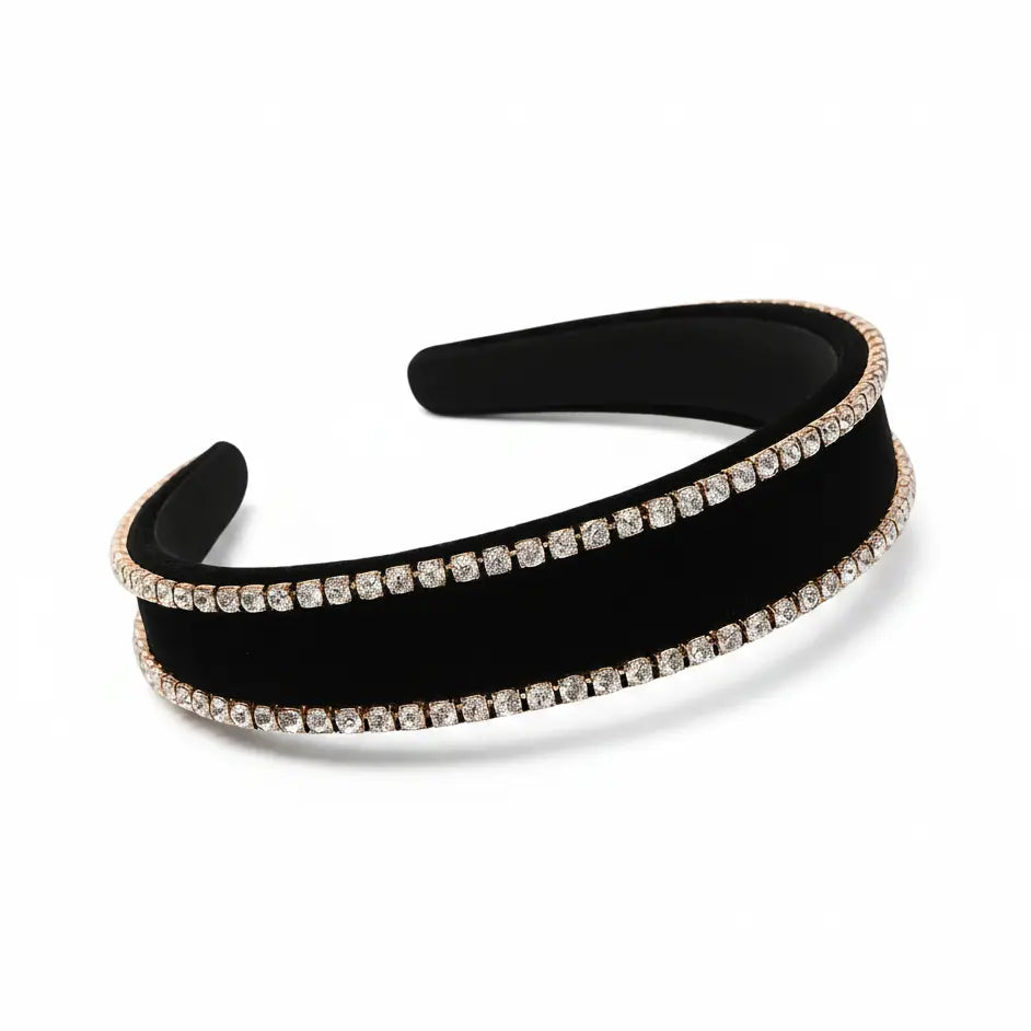 Satin Crystals Statement Headband Tania Hird Designs