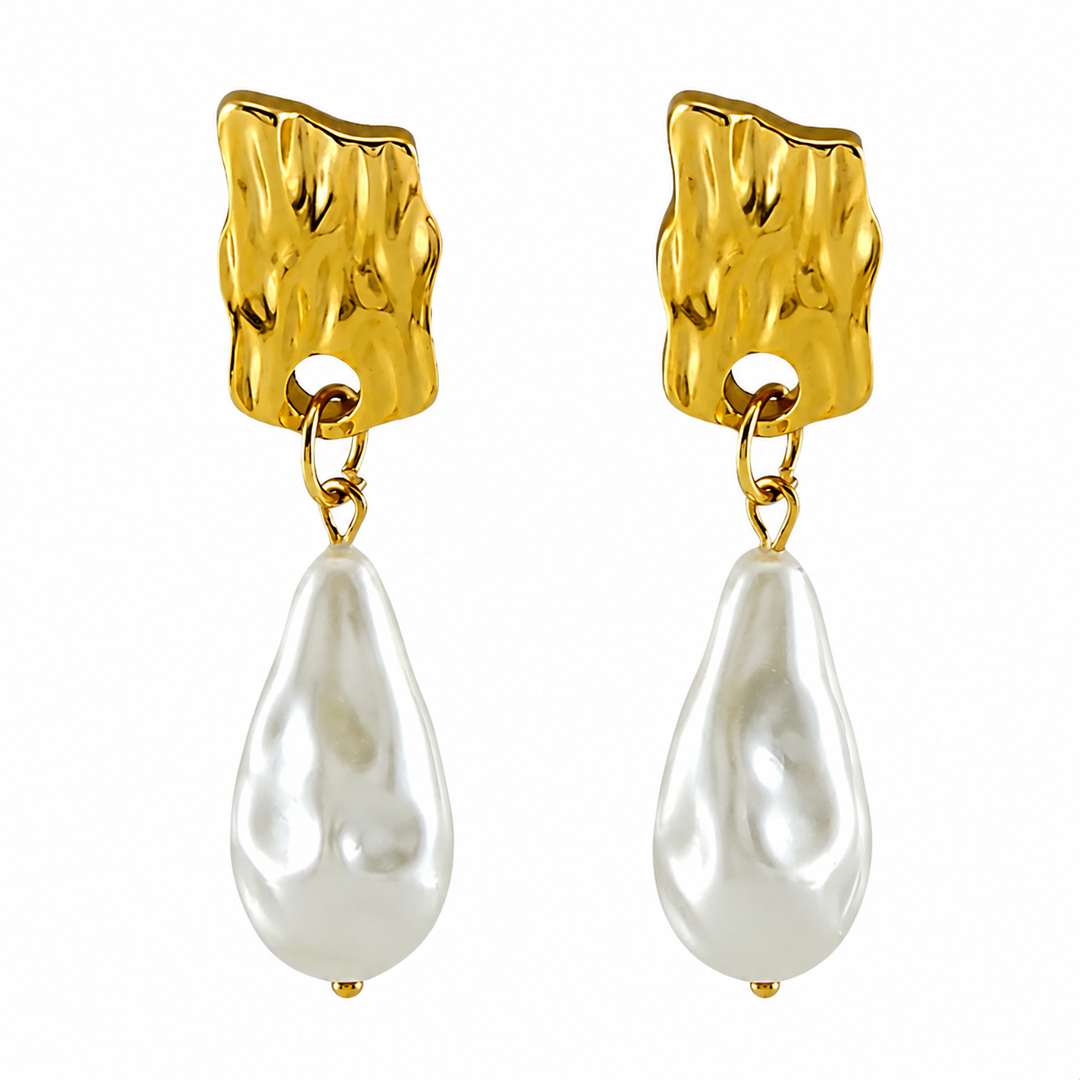 Heirloom Gold Hera Pearl Earrings - Hero