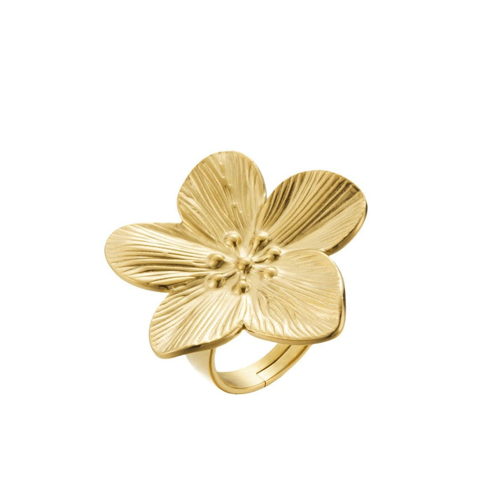 WS Hibiscus Ring - Gold - Hero