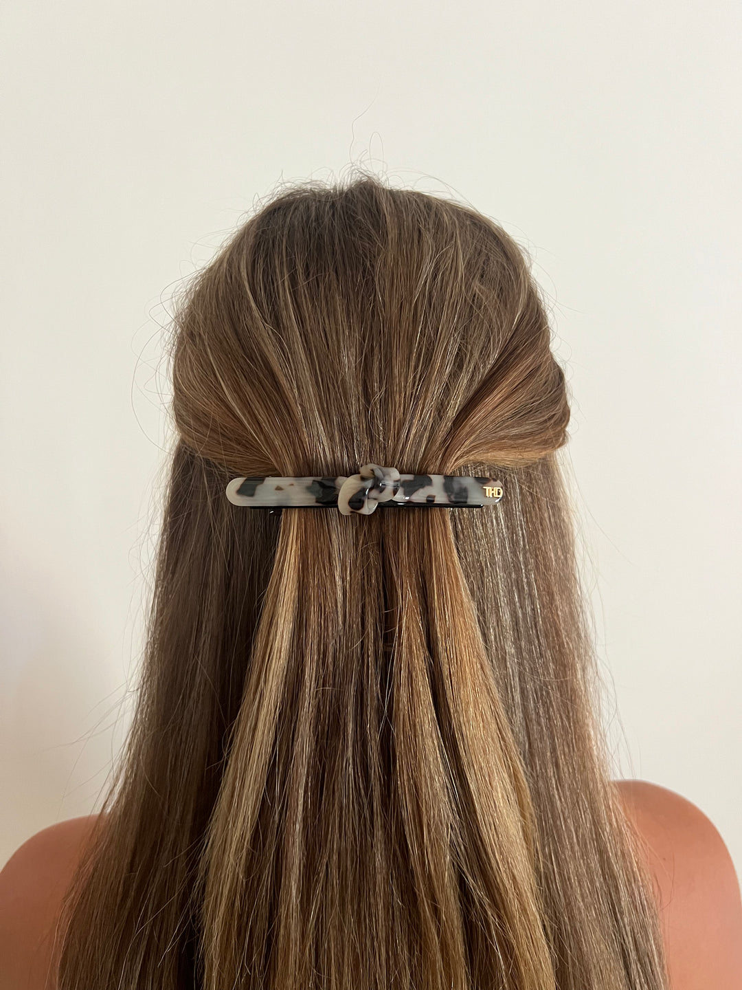 WS The Contour Barrette - Black & Light Turtle