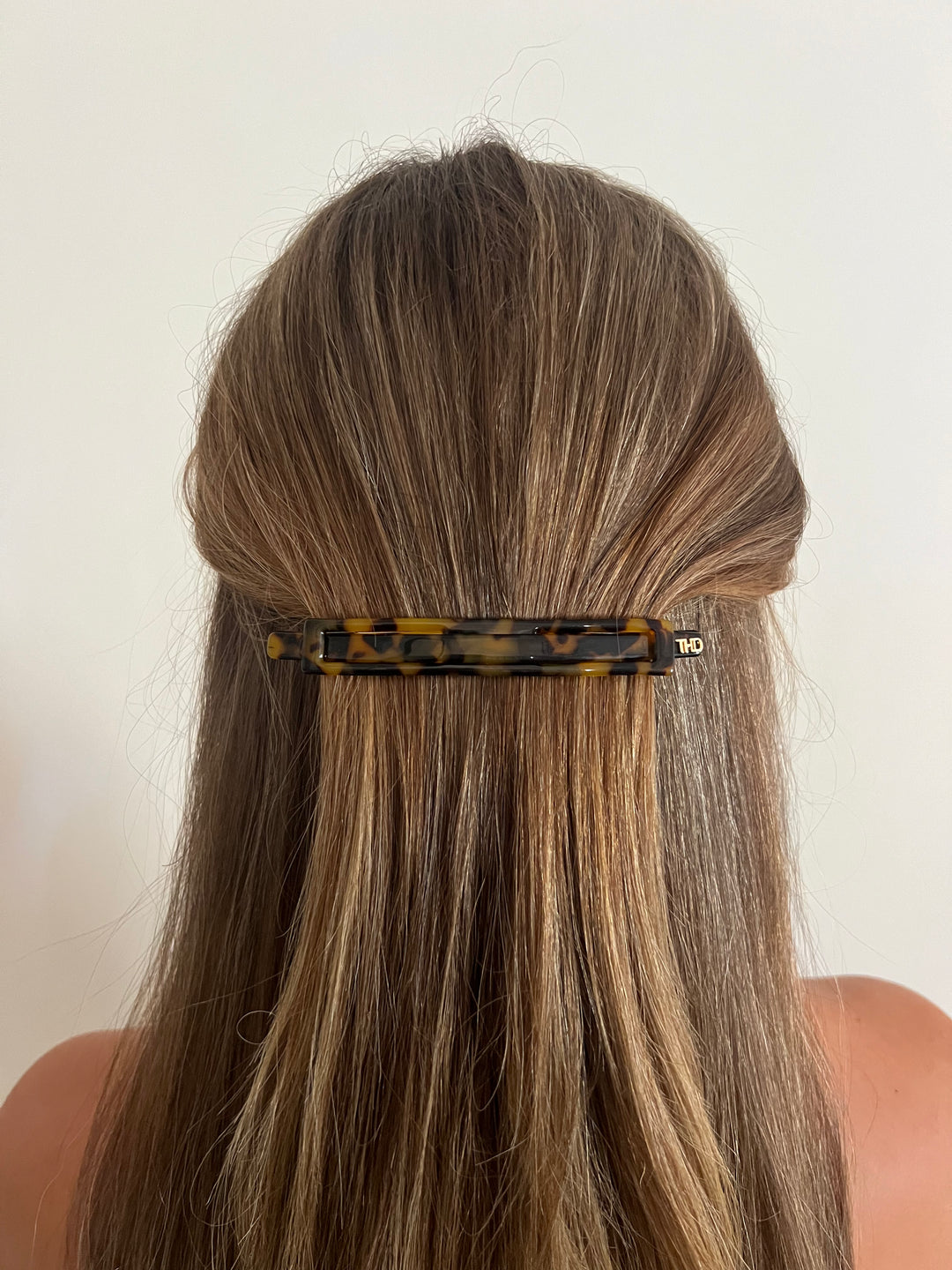 WS Linear Acetate Barrette - Gaia Tortoise