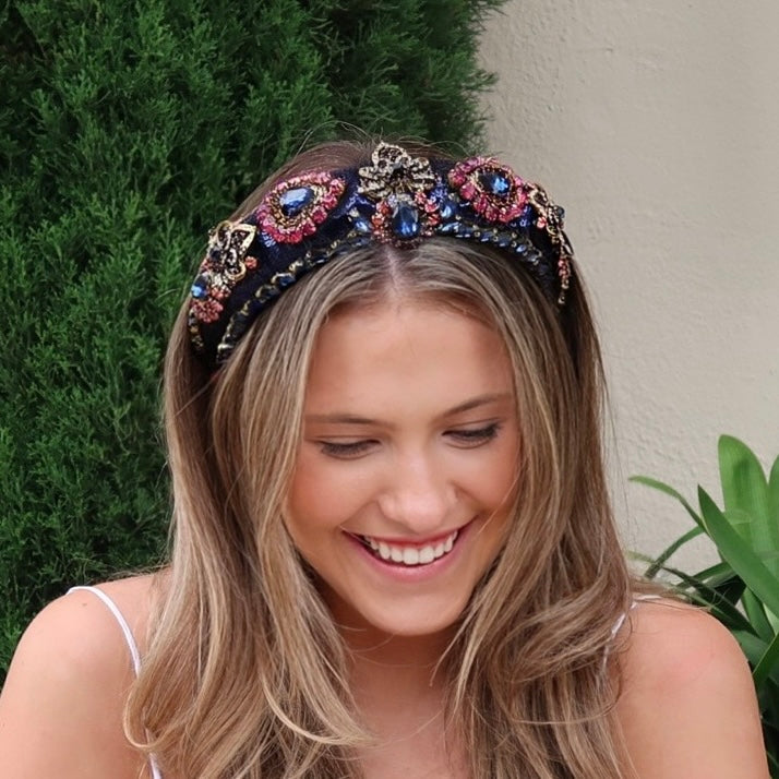 Byzantine Jewel Bling Headband HairFlairAus by THD