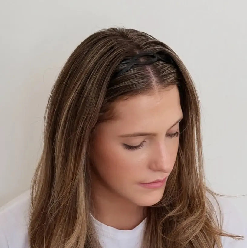 WS Acetate Ellipse Headband - Black HairFlairAus by THD