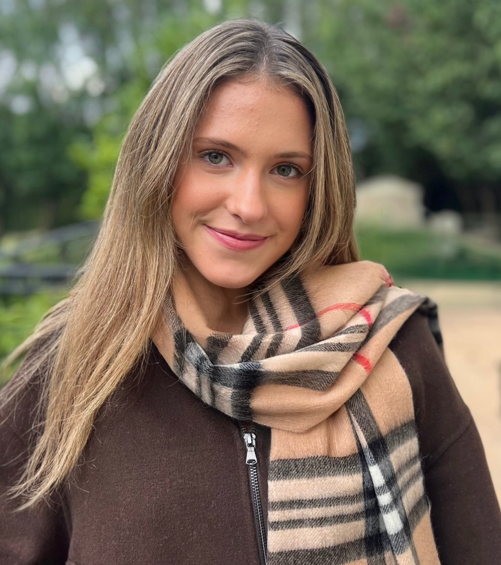 WS Kensington Wool Check Scarf - Camel - Image 1