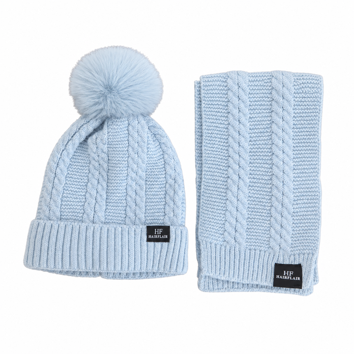 WS Kids Beanie & Scarf 1-4yr - Blue - Hero