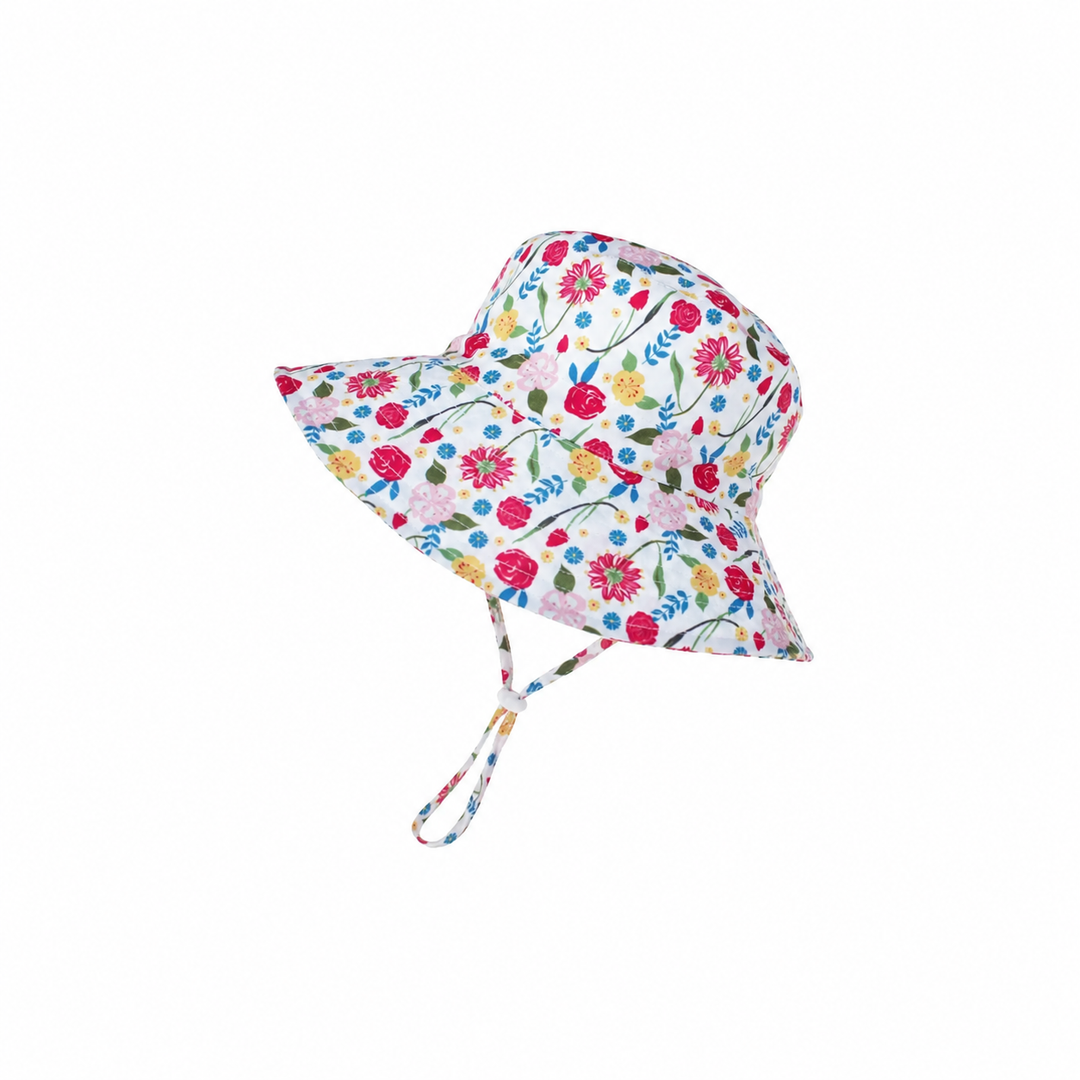 WS Kids Bucket Wide Brim with Toggle - Flower - Hero