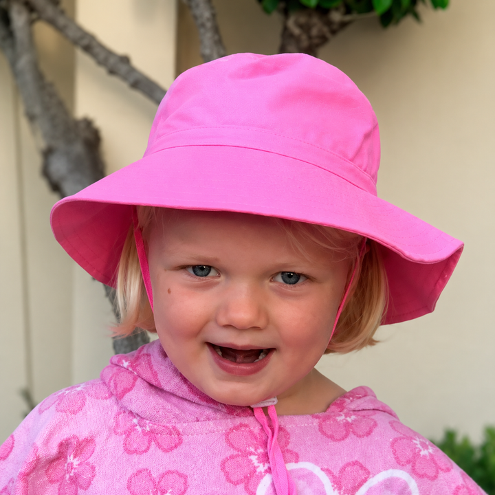 WS Kids Bucket Wide Brim with Toggle - Pink - Image 1