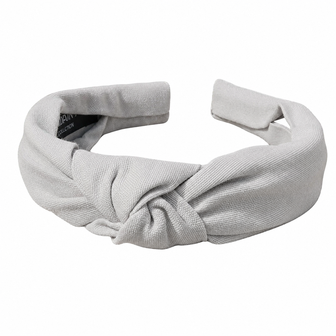 WS - Linen Structured Headband - French Grey - Hero