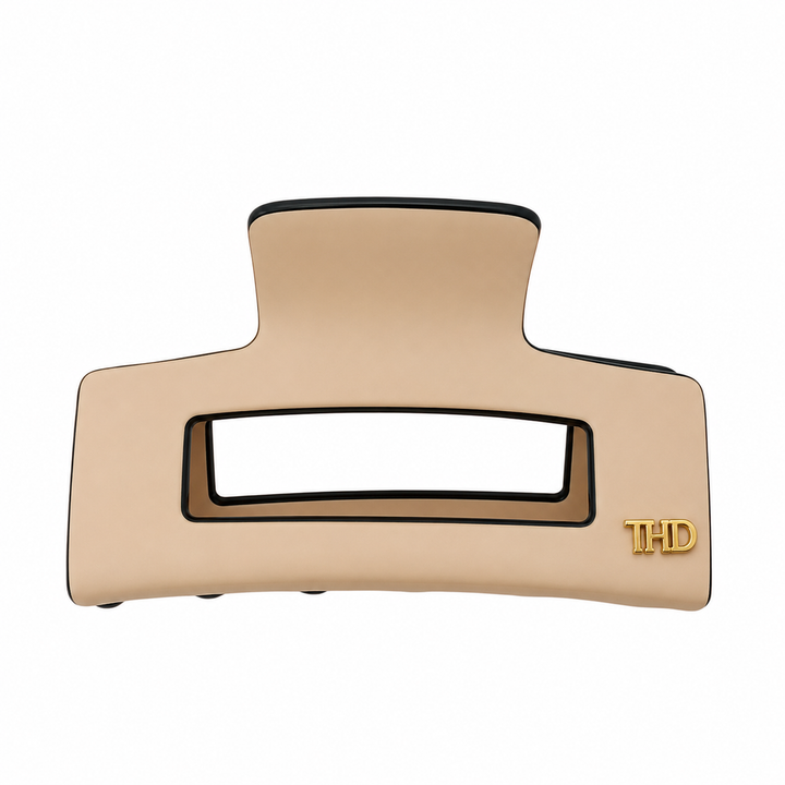 WS Medium Acetate Rectangular Hair Claw - Chanel Pink