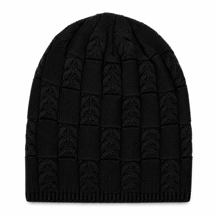 WS Mens Woolblend Beanie Slouch - Black - Hero