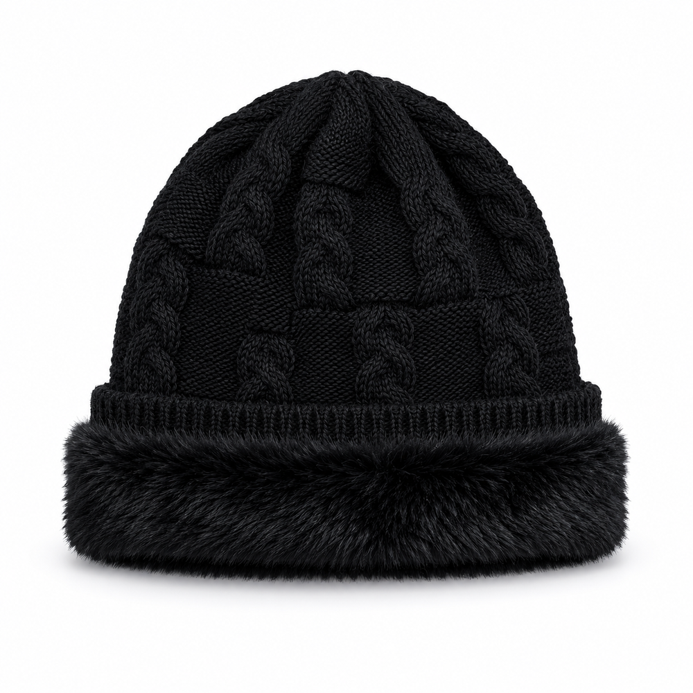 WS Mens Woolblend Beanie Slouch - Black - Image 1