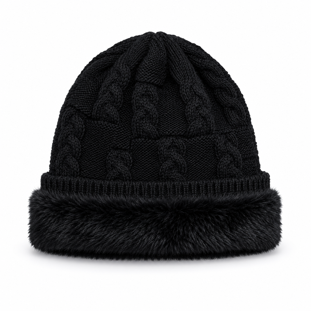 WS Mens Woolblend Beanie Slouch - Black - Image 1
