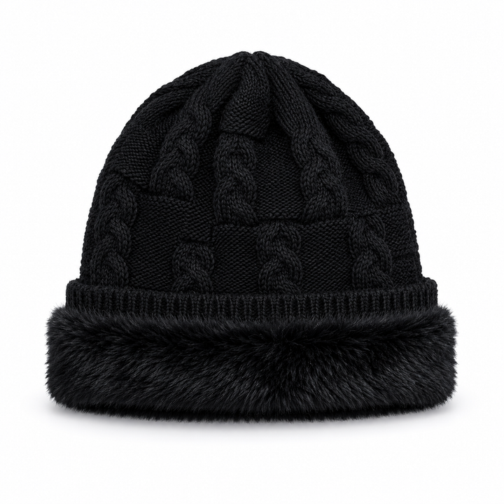 WS Mens Woolblend Beanie Slouch - Black - Image 1