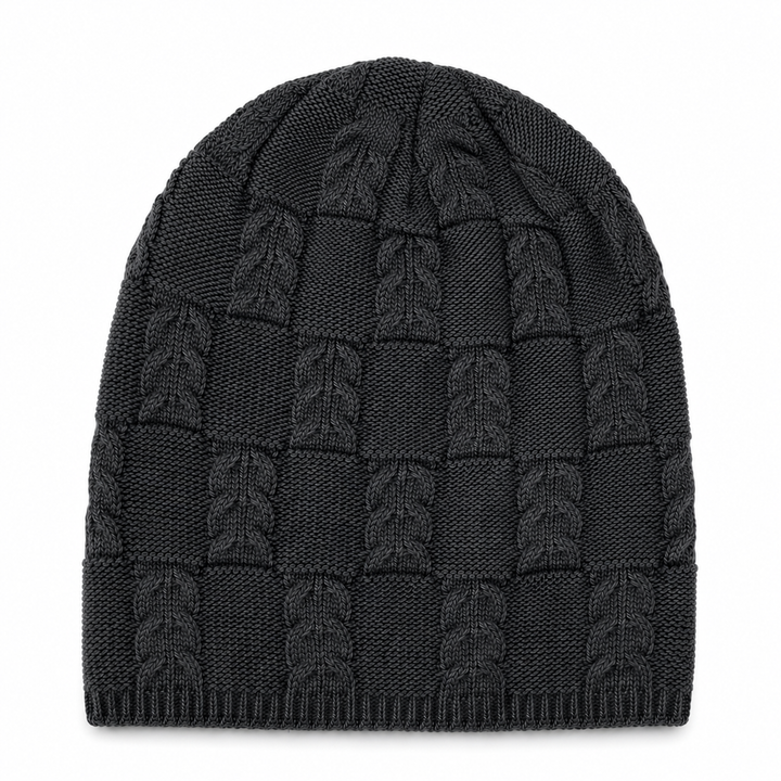 WS Mens Woolblend Beanie Slouch - Grey
