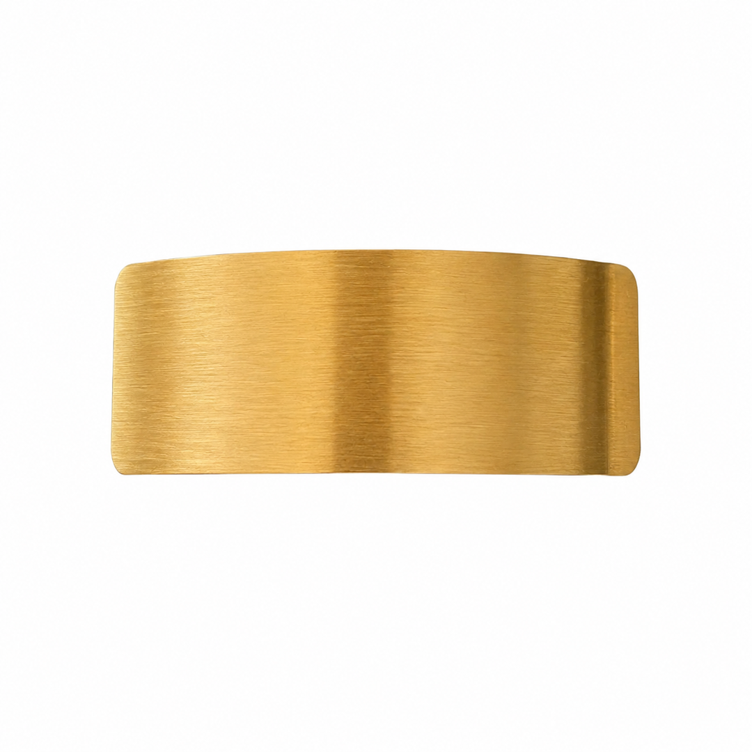 WS Metal Barette Rectangle - Gold